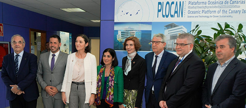 The Minister Reyes Maroto highlights the importante of the growth of industry in the Canary Islands through the ocean during her visit to PLOCAN