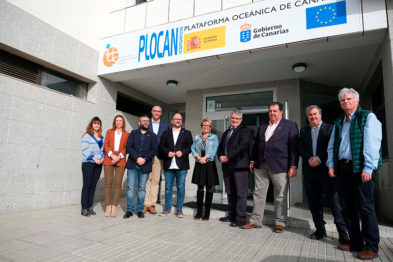 The Regional Ministers of Economy and Ecological Transition of the Canary Islands Government visit Plocan