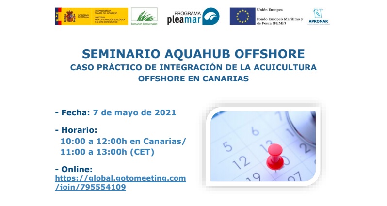 PLOCAN participa en el seminario del proyecto AquaHub Offshore “Integración de la acuicultura offshore en Canarias”