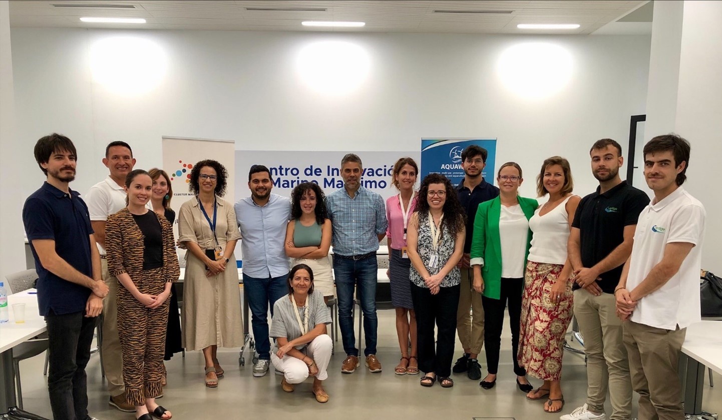 Collaboration of the European projects AquaWind and FLORA that will be tested in PLOCAN