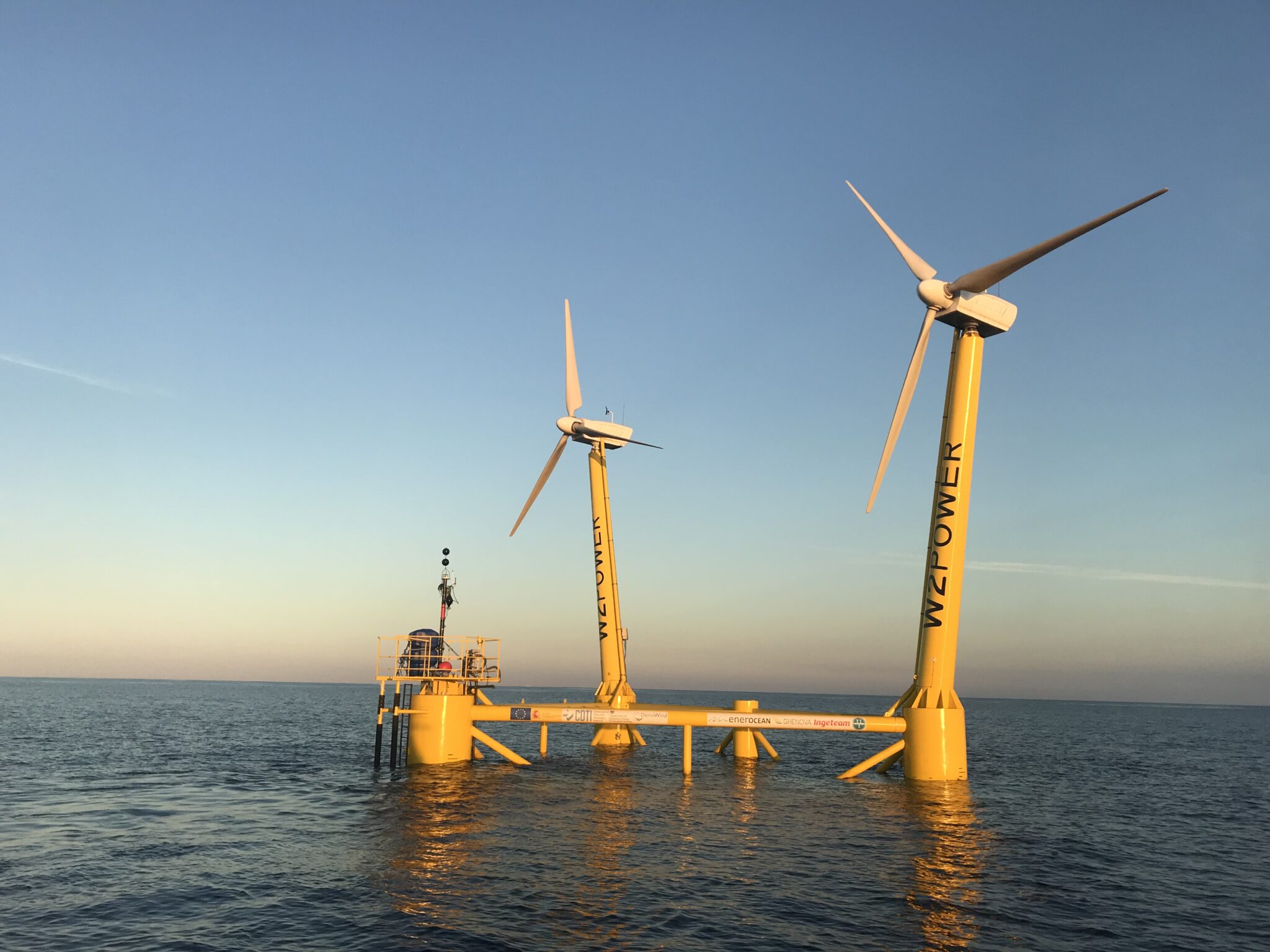 Premio «Atlantic Project Awards 2020» a la tecnología eólica flotante W2Power de EnerOcean probada en el banco de ensayos de PLOCAN