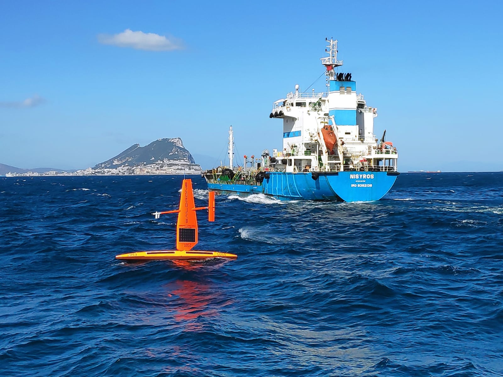 The international initiative “From the Atlantic to the Mediterranean – ATL2MED” crosses the Strait of Gibraltar with two autonomous vehicles Saildrone