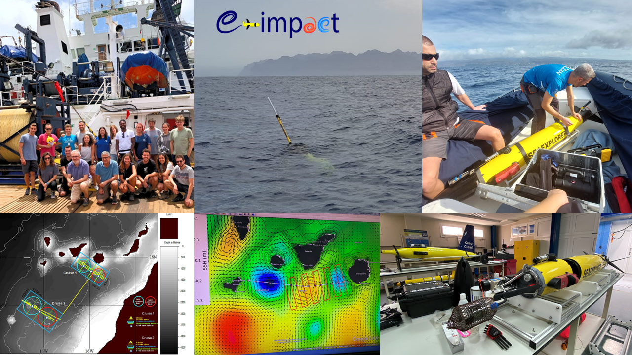 Finaliza el proyecto eIMPACT de la ULPGC y CSIC para el estudio de remolinos oceánicos apoyado por la flota glider de PLOCAN